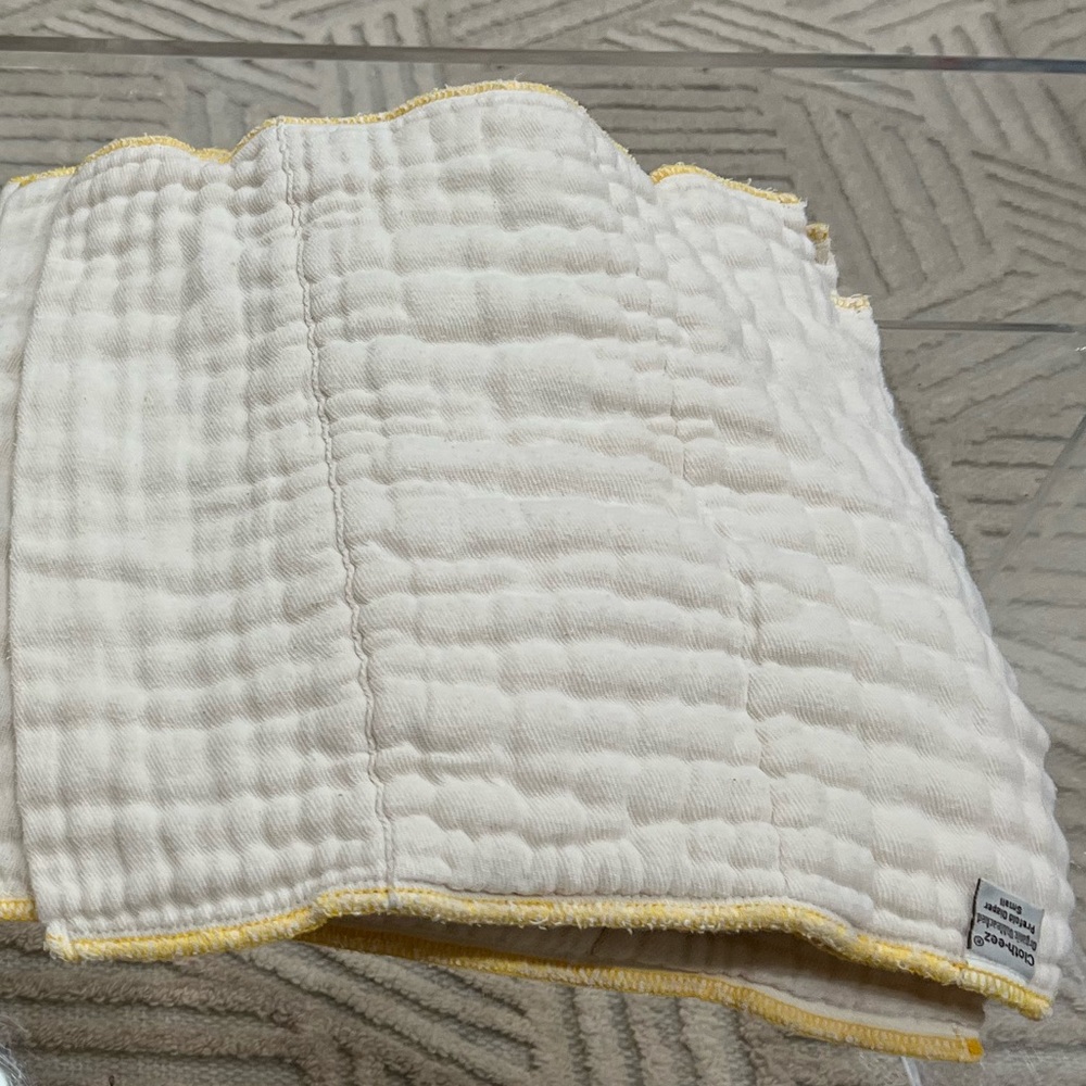 Clotheez Prefolds Unbleached Organic Small cloth diapers